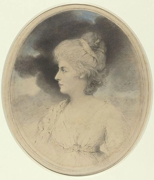 Portrait of a Woman in Profile, 1791. Creator: John Downman