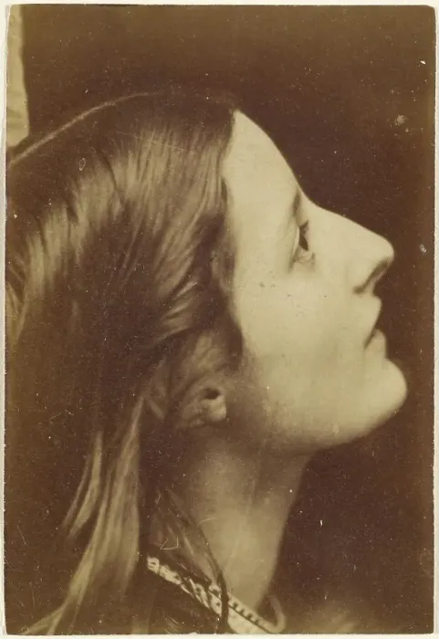 Framed Print : Portrait of a Woman in Profile, about 1860. Creator: Oscar Gustav Rejlander Framed Print : Portrait of a Woman in Profile, about 1860. Creator: Oscar Gustav Rejlander