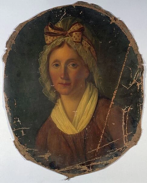Portrait of a woman from the revolutionary era, between 1789 and 1799. Creator: Unknown