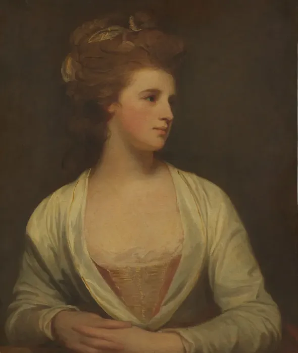 Framed Print : Portrait of a Woman, Said to Be Emily Bertie Pott (died 1782), 1781. Creator: George Romney Framed Print : Portrait of a Woman, Said to Be Emily Bertie Pott (died 1782), 1781. Creator: George Romney