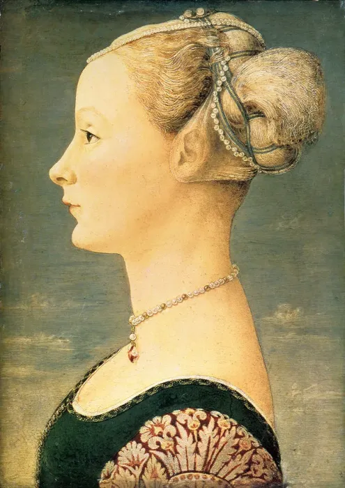 Framed Print : Portrait of a Woman, Second Half of the 15th cen Artist: Pollaiuolo, Piero del (1443-1496) Framed Print : Portrait of a Woman, Second Half of the 15th cen Artist: Pollaiuolo, Piero del (1443-1496)