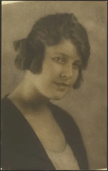 Framed Print : Portrait of a Woman with Short Hair, 1907-1943. Creator: Louis Fleckenstein Framed Print : Portrait of a Woman with Short Hair, 1907-1943. Creator: Louis Fleckenstein