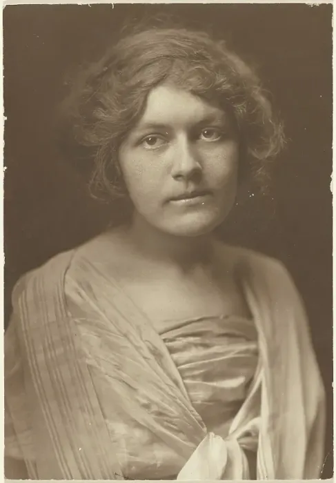 Framed Print : Portrait of a Woman in Silk Dress with Shawl, 1907-1943. Creator: Louis Fleckenstein Framed Print : Portrait of a Woman in Silk Dress with Shawl, 1907-1943. Creator: Louis Fleckenstein