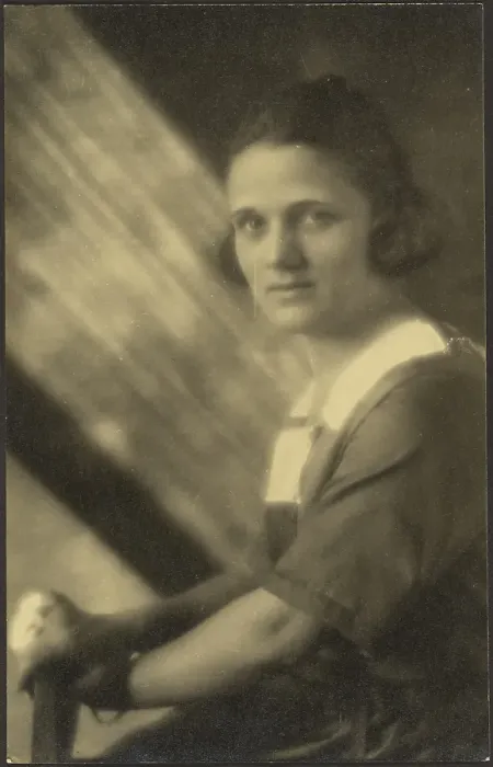 Framed Print : Portrait of a Woman in Streaming Light, 1907-1943. Creator: Louis Fleckenstein Framed Print : Portrait of a Woman in Streaming Light, 1907-1943. Creator: Louis Fleckenstein