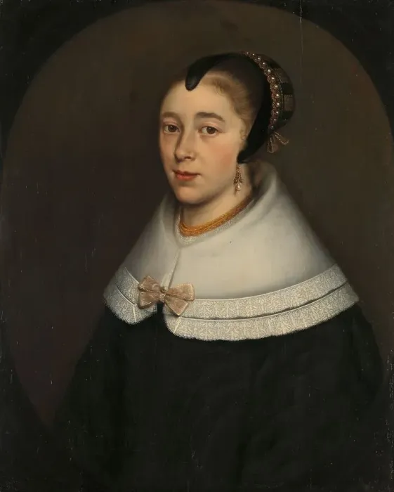 Framed Print : Portrait of a Woman, thought to be Catharina Kettingh (1626 / 27-73), Wife of Bartholomeus... 1650. Creator: Dirck Craey Framed Print : Portrait of a Woman, thought to be Catharina Kettingh (1626 / 27-73), Wife of Bartholomeus... 1650. Creator: Dirck Craey