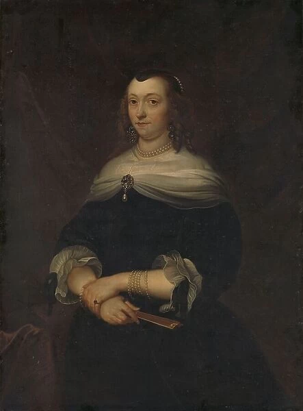 Portrait of a Woman, thought to be Lucretia Boudaen (1616-1663), Wife of Jean Ortt and Second Wife o Creator: Unknown