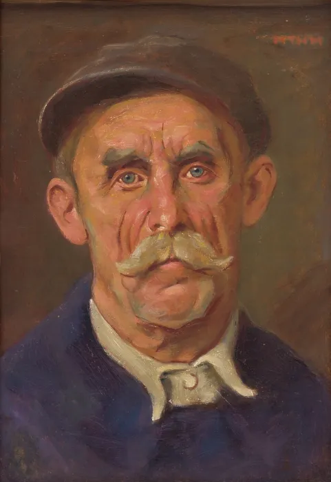 Framed Print : Portrait of a Worker, around 1925. Creator: Milan Thomka Mitrovsky Framed Print : Portrait of a Worker, around 1925. Creator: Milan Thomka Mitrovsky