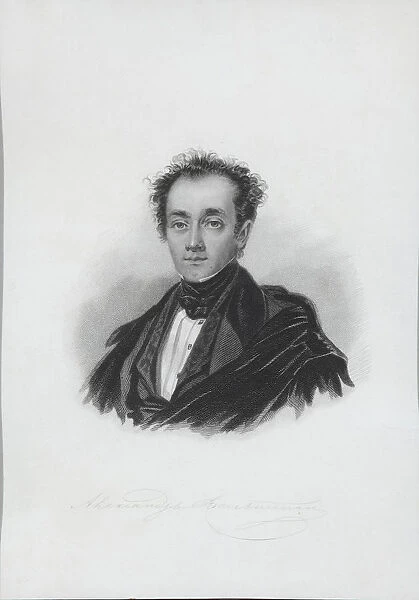 Portrait of the writer Alexander Fomich Veltman (1800-1870), 1841