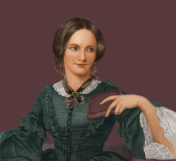Portrait of the writer Charlotte Bronte (1816-1855), 1840s. Creator: Anonymous