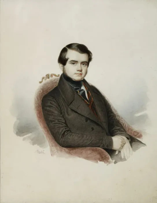 Framed Print : Portrait of the writer Count Vladimir Alexandrovich Sollogub (1813-1882), 1840s Framed Print : Portrait of the writer Count Vladimir Alexandrovich Sollogub (1813-1882), 1840s