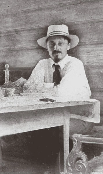 Portrait of the writer and dramatist Boris Konstantinovich Zaytsev (1881-1972), 1930s