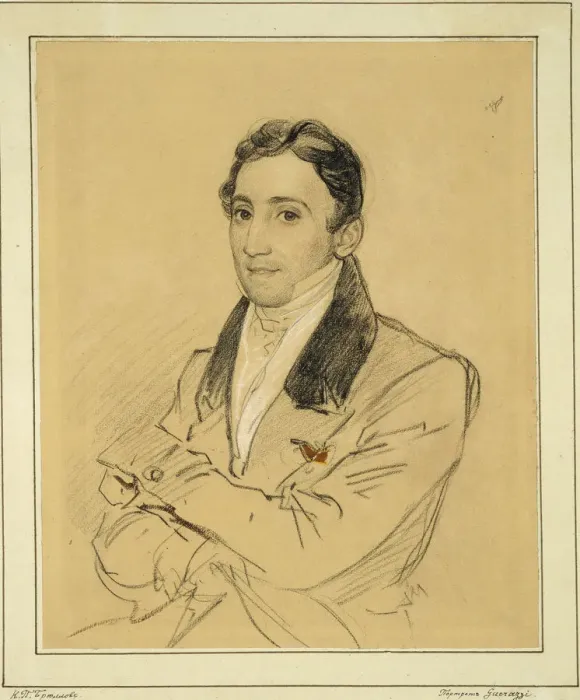 Framed Print : Portrait of the writer Francesco Domenico Guerrazzi (1804-1873), 1834. Artist: Briullov, Karl Pavlovich (1799-1852) Framed Print : Portrait of the writer Francesco Domenico Guerrazzi (1804-1873), 1834. Artist: Briullov, Karl Pavlovich (1799-1852)