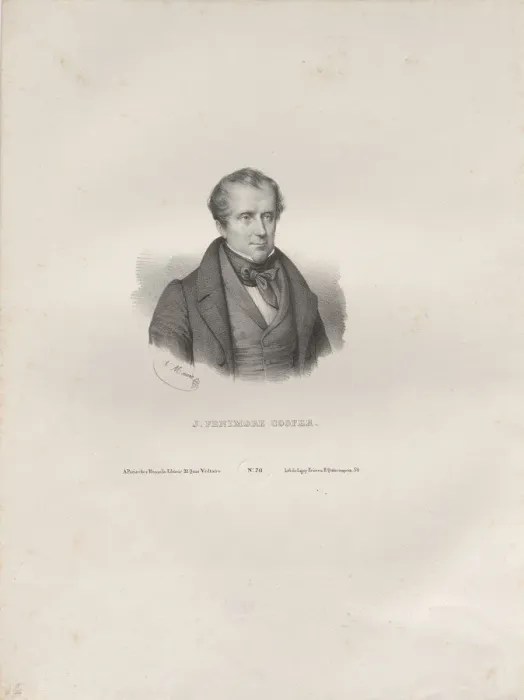 Framed Print : Portrait of the writer James Fenimore Cooper (1789-1851), c. 1840 Framed Print : Portrait of the writer James Fenimore Cooper (1789-1851), c. 1840