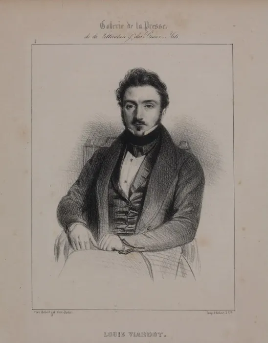Framed Print : Portrait of the writer Louis Viardot (1800-1883), 1839-1840