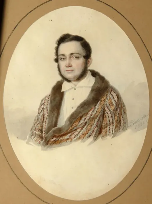 Framed Print : Portrait of Yakov Nikolayevich Kalinovsky (1814-1903), 1836. Artist: Vishnevitsky, Mikhail Prokopyevich (1801-1874) Framed Print : Portrait of Yakov Nikolayevich Kalinovsky (1814-1903), 1836. Artist: Vishnevitsky, Mikhail Prokopyevich (1801-1874)