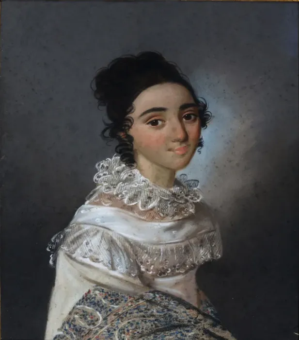 Framed Print : Portrait of Yekaterina Emmanuilovna Abamelik-Lazareva (1806-1880), nee Manuk-Bey, 1820. Artist: Bardou, Karl Wilhelm (1750s-after 1842) Framed Print : Portrait of Yekaterina Emmanuilovna Abamelik-Lazareva (1806-1880), nee Manuk-Bey, 1820. Artist: Bardou, Karl Wilhelm (1750s-after 1842)