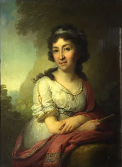 Framed Print : Portrait of Yekaterina Vasilyevna Torsukova, 1795. Artist: Borovikovsky, Vladimir Lukich (1757-1825) Framed Print : Portrait of Yekaterina Vasilyevna Torsukova, 1795. Artist: Borovikovsky, Vladimir Lukich (1757-1825)