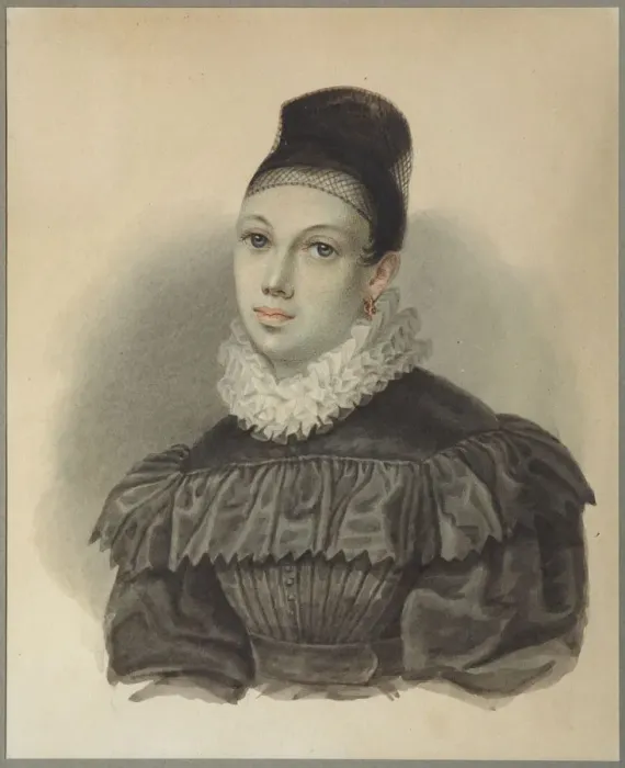 Framed Print : Portrait of Yelizaveta Petrovna Naryshkina (1801-1867), 1832. Artist: Bestuzhev, Nikolai Alexandrovich (1791-1855) Framed Print : Portrait of Yelizaveta Petrovna Naryshkina (1801-1867), 1832. Artist: Bestuzhev, Nikolai Alexandrovich (1791-1855)