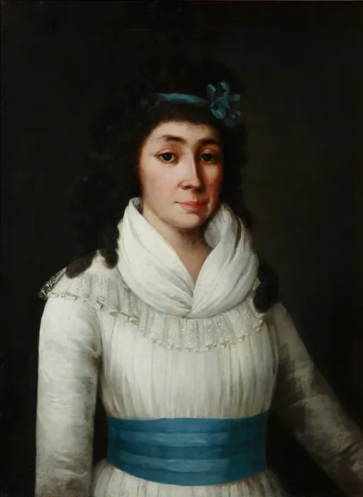 Framed Print : Portrait of Yelizaveta Petrovna Yankova (1768-1861), nee Rimskaya-Korsakova, 1794. Artist: Anonymous Framed Print : Portrait of Yelizaveta Petrovna Yankova (1768-1861), nee Rimskaya-Korsakova, 1794. Artist: Anonymous