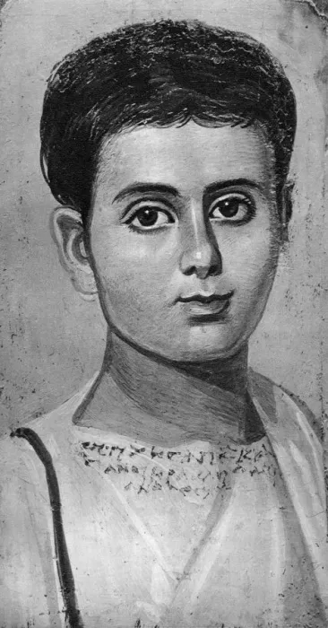 Framed Print : Portrait of a young boy, Al-Fayyum, Egypt, 2nd century (1936) Framed Print : Portrait of a young boy, Al-Fayyum, Egypt, 2nd century (1936)