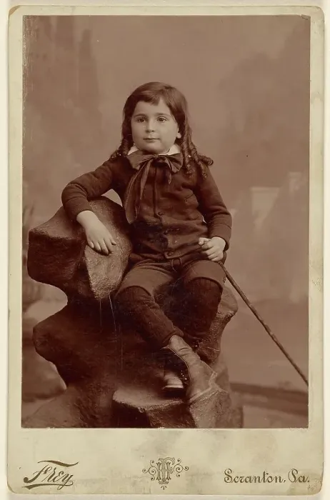 Framed Print : Portrait of a young child, about 1890. Creator: Henry Frey Framed Print : Portrait of a young child, about 1890. Creator: Henry Frey