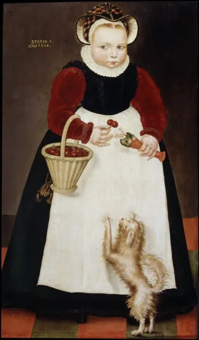 Framed Print : Portrait of a young girl, 1584 Framed Print : Portrait of a young girl, 1584