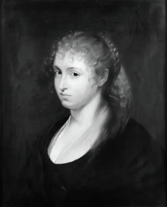 Framed Print : Portrait of a young girl, 1820-1829. Creator: Peter Copmann Framed Print : Portrait of a young girl, 1820-1829. Creator: Peter Copmann