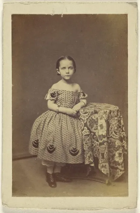 Framed Print : Portrait of a young girl, about 1870. Creator: Unknown Framed Print : Portrait of a young girl, about 1870. Creator: Unknown