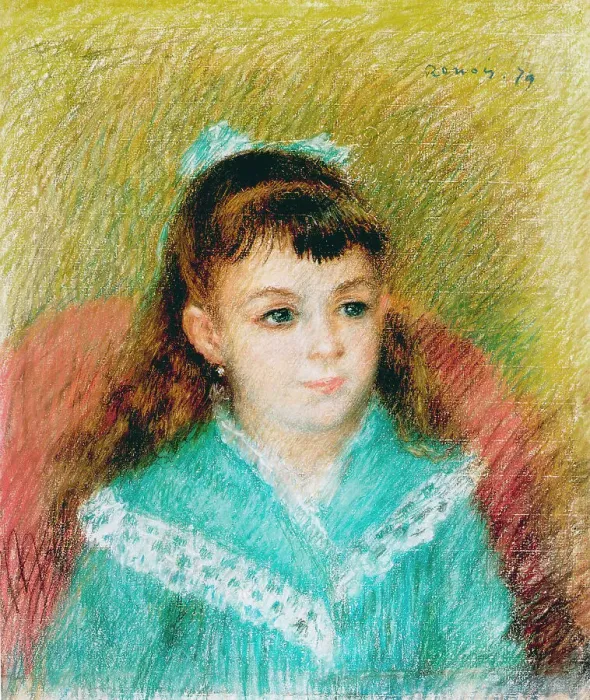 Framed Print : Portrait of a Young Girl (Elisabeth Maitre), 1879. Artist: Renoir, Pierre Auguste (1841-1919) Framed Print : Portrait of a Young Girl (Elisabeth Maitre), 1879. Artist: Renoir, Pierre Auguste (1841-1919)