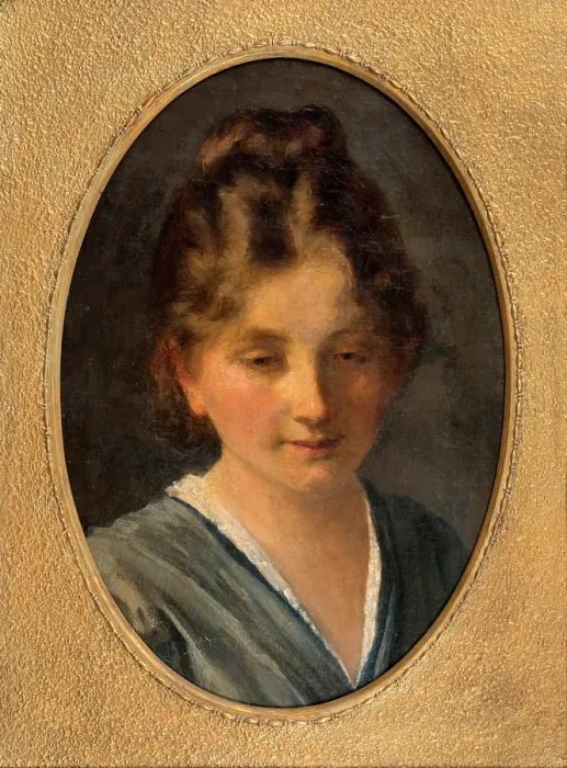 Framed Print : Portrait of a young girl, Miss Karen Poulsen, n.d. c1900. Creator: Frans Schwartz Framed Print : Portrait of a young girl, Miss Karen Poulsen, n.d. c1900. Creator: Frans Schwartz