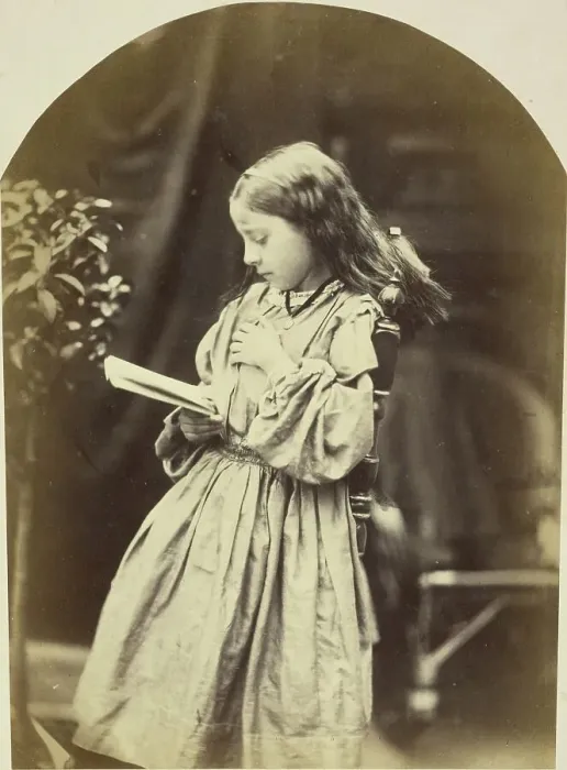 Framed Print : Portrait of a Young Girl Reading, about 1860. Creator: Oscar Gustav Rejlander Framed Print : Portrait of a Young Girl Reading, about 1860. Creator: Oscar Gustav Rejlander