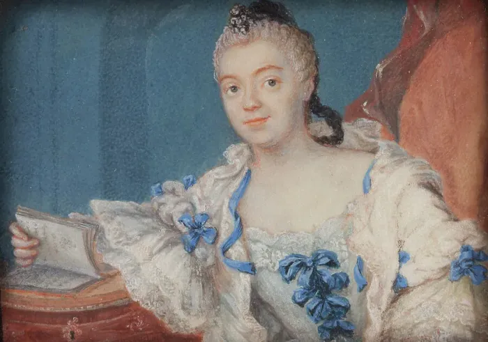 Framed Print : Portrait of a young lady, 1750-1760. Creator: Martin Scheffel Framed Print : Portrait of a young lady, 1750-1760. Creator: Martin Scheffel