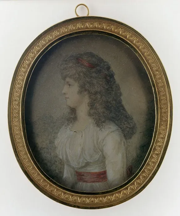 Framed Print : Portrait of a young lady, 1778-1828. Creator: Lorentz Svensson Sparrgren Framed Print : Portrait of a young lady, 1778-1828. Creator: Lorentz Svensson Sparrgren