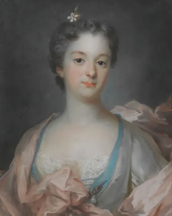 Framed Print : Portrait of a Young Lady, 18th century. Creator: Gustaf Lundberg Framed Print : Portrait of a Young Lady, 18th century. Creator: Gustaf Lundberg
