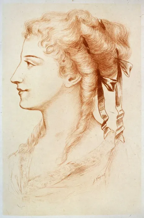 Framed Print : Portrait of a young Lady, 19th century Framed Print : Portrait of a young Lady, 19th century
