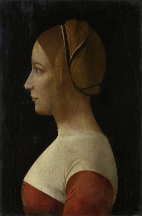 Framed Print : Portrait of a Young Lady, c. 1490. Creator: Foppa, Vincenzo (active 1456-1516) Framed Print : Portrait of a Young Lady, c. 1490. Creator: Foppa, Vincenzo (active 1456-1516)