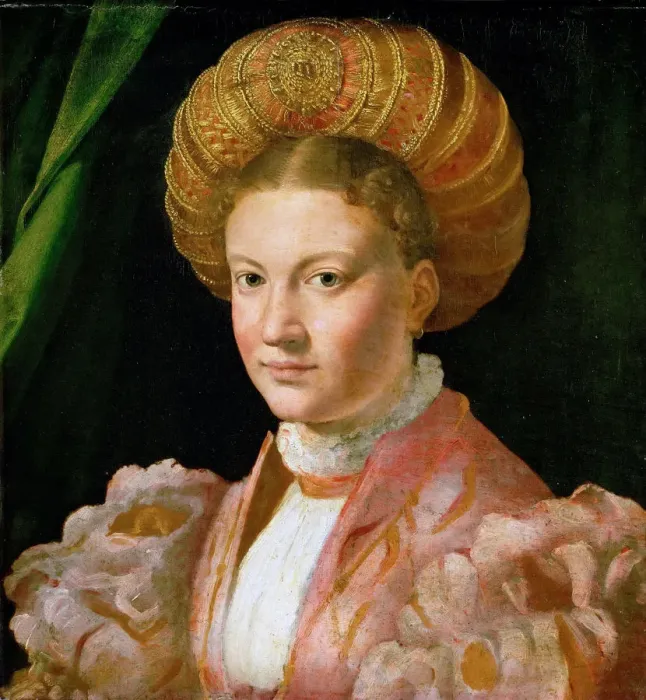 Framed Print : Portrait of a Young Lady, ca 1530. Artist: Parmigianino (1503-1540) Framed Print : Portrait of a Young Lady, ca 1530. Artist: Parmigianino (1503-1540)
