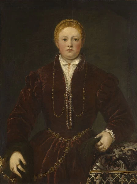 Portrait of a Young Lady, ca 1555. Creator: Tintoretto, Jacopo (1518-1594)