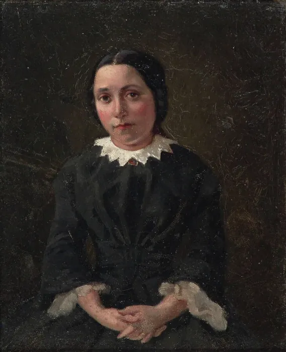 Framed Print : Portrait of a Young Lady. Creator: Berndt Godenhjelm Framed Print : Portrait of a Young Lady. Creator: Berndt Godenhjelm