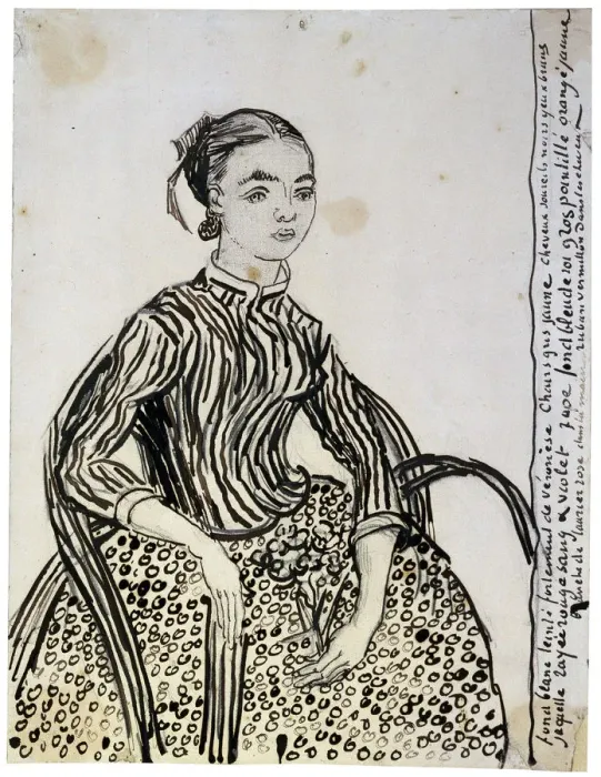 Framed Print : Portrait of a young Lady (La Mousme), 1888. Artist: Vincent van Gogh Framed Print : Portrait of a young Lady (La Mousme), 1888. Artist: Vincent van Gogh