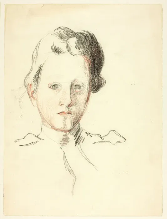 Framed Print : Portrait of a Young Lady, n. d. Creator: Philip William May Framed Print : Portrait of a Young Lady, n. d. Creator: Philip William May
