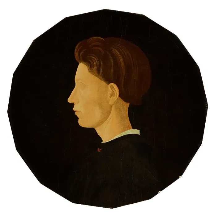 Framed Print : Portrait of a Young Man, 1430s-1450s. Creator: Paolo Uccello Framed Print : Portrait of a Young Man, 1430s-1450s. Creator: Paolo Uccello