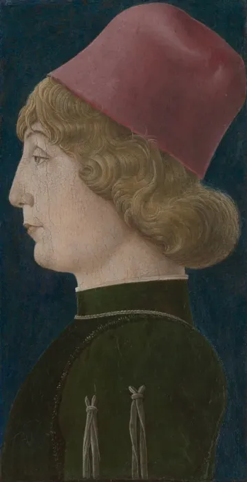 Framed Print : Portrait of a Young Man, 1470s. Creator: Cosme Tura Framed Print : Portrait of a Young Man, 1470s. Creator: Cosme Tura