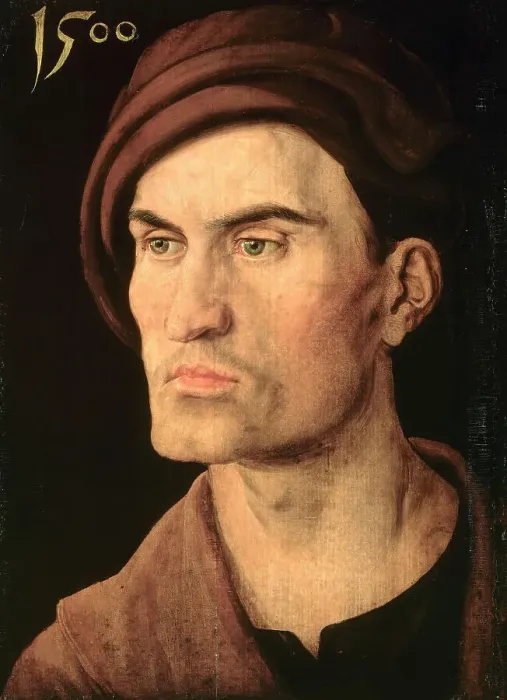 Framed Print : Portrait of a Young Man, 1500. Creator: Dürer, Albrecht (1471-1528) Framed Print : Portrait of a Young Man, 1500. Creator: Dürer, Albrecht (1471-1528)
