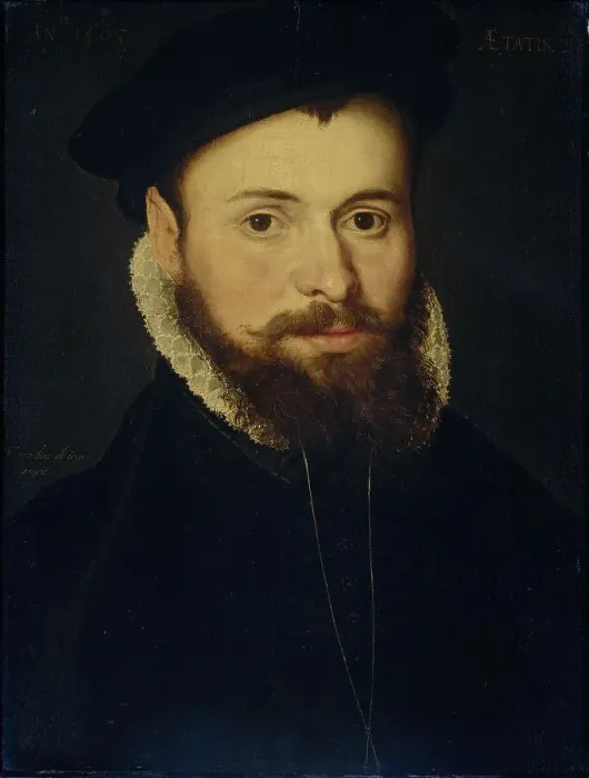 Framed Print : Portrait of a young Man, 1563. Creator: Cornelis de Zeeu Framed Print : Portrait of a young Man, 1563. Creator: Cornelis de Zeeu