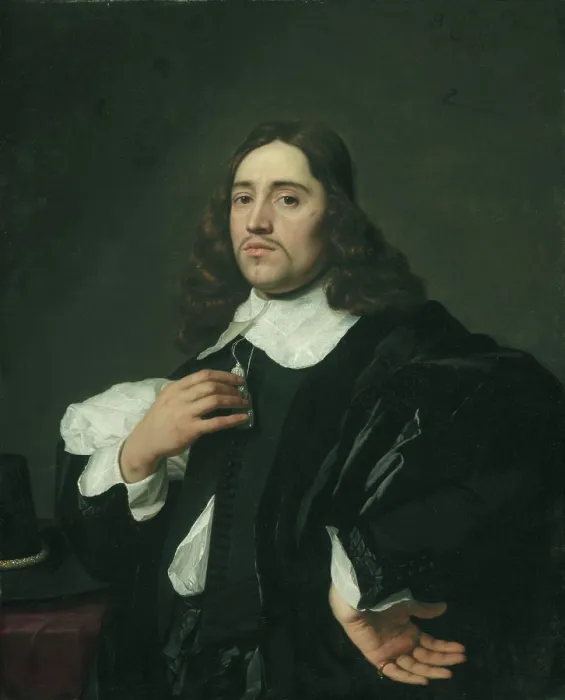 Framed Print : Portrait of a Young Man, 1654. Creator: Bartholomeus van der Helst Framed Print : Portrait of a Young Man, 1654. Creator: Bartholomeus van der Helst