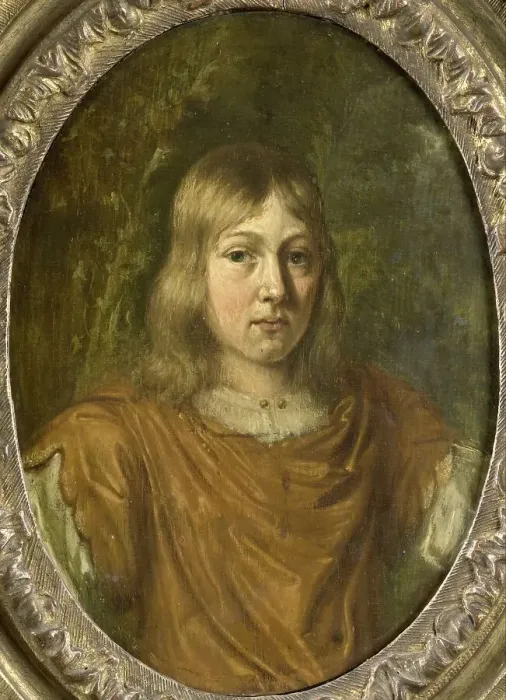 Framed Print : Portrait of a young Man, 1680-1690. Creator: Jan van Mieris Framed Print : Portrait of a young Man, 1680-1690. Creator: Jan van Mieris