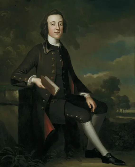 Framed Print : Portrait of a Young Man, 1749 / 52. Creator: John Wollaston Framed Print : Portrait of a Young Man, 1749 / 52. Creator: John Wollaston