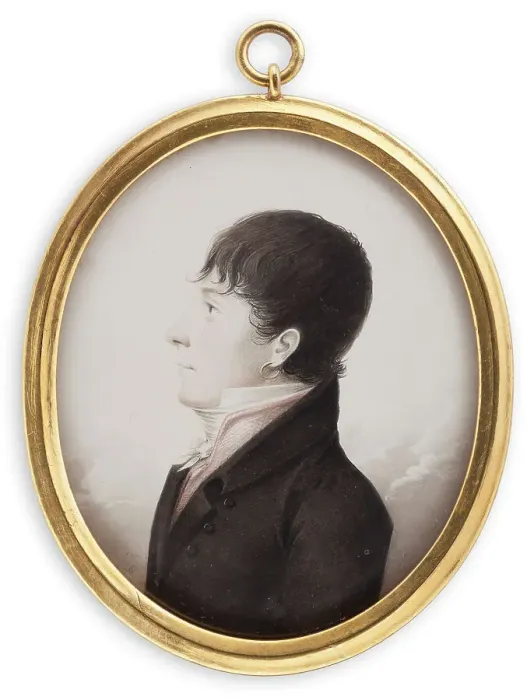 Framed Print : Portrait of a young man, 1806. Creator: Jakob Axel Gillberg Framed Print : Portrait of a young man, 1806. Creator: Jakob Axel Gillberg
