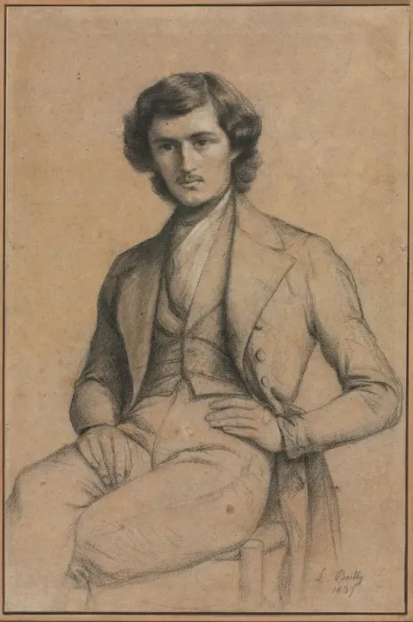 Framed Print : Portrait of a Young Man, 1837. Creator: Louis Leopold Boilly (French, 1761-1845) Framed Print : Portrait of a Young Man, 1837. Creator: Louis Leopold Boilly (French, 1761-1845)
